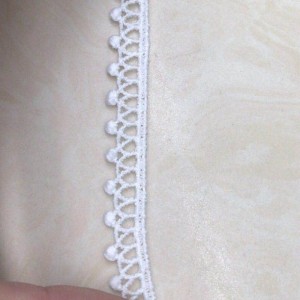 Dentelle de soie de lait 13 #, dentelle de polyester / nylon, dentelle de coton