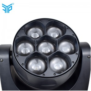 7 * 40w de haute qualité a mené l'usine de lumière disco de lumière de rondelle de mur usine