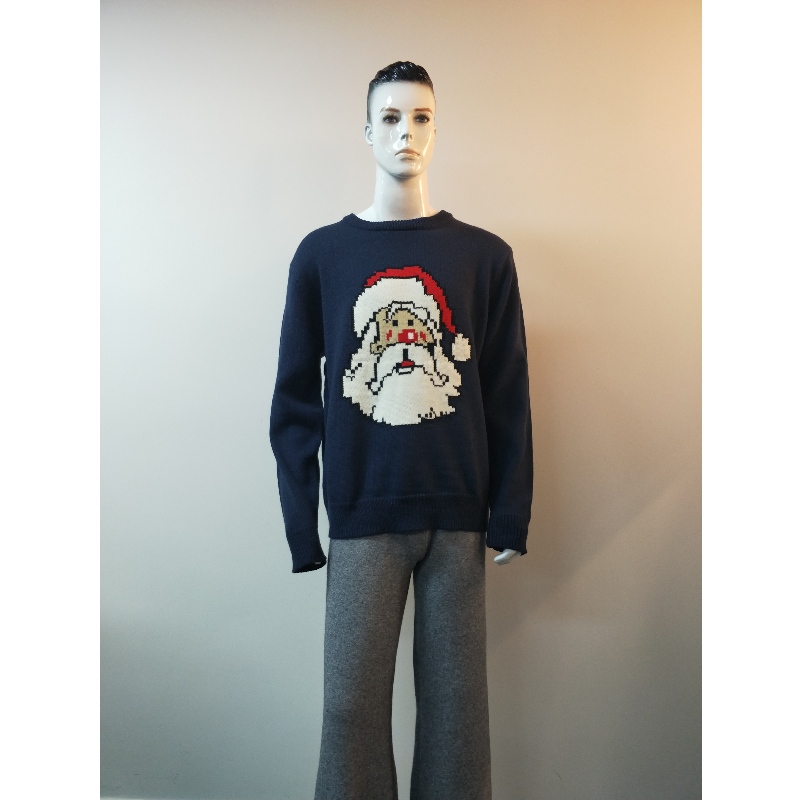 SWEATER PRINT SANTA CLAUS RLMS0060F