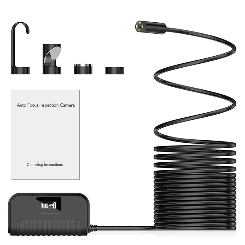 Endoscope automatique sans fil 5.0 mégapixels HD WiFi Borescope caméra d'inspection étanche de serpent pour Android, iOS et Windows, iPhone, Samsung, tablette, Mac 3.28ft