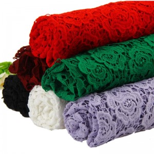 dentelle de soie de lait, dentelle de polyester / nylon, dentelle de coton, tissus