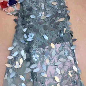 Paillettes pas cher et tissu perlé pour vêtements asiatiques robe de mariage