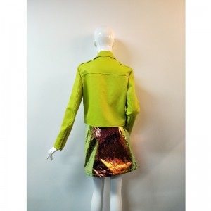 FLUORESCENT JAUNE PU VESTE RLWPJ0003N