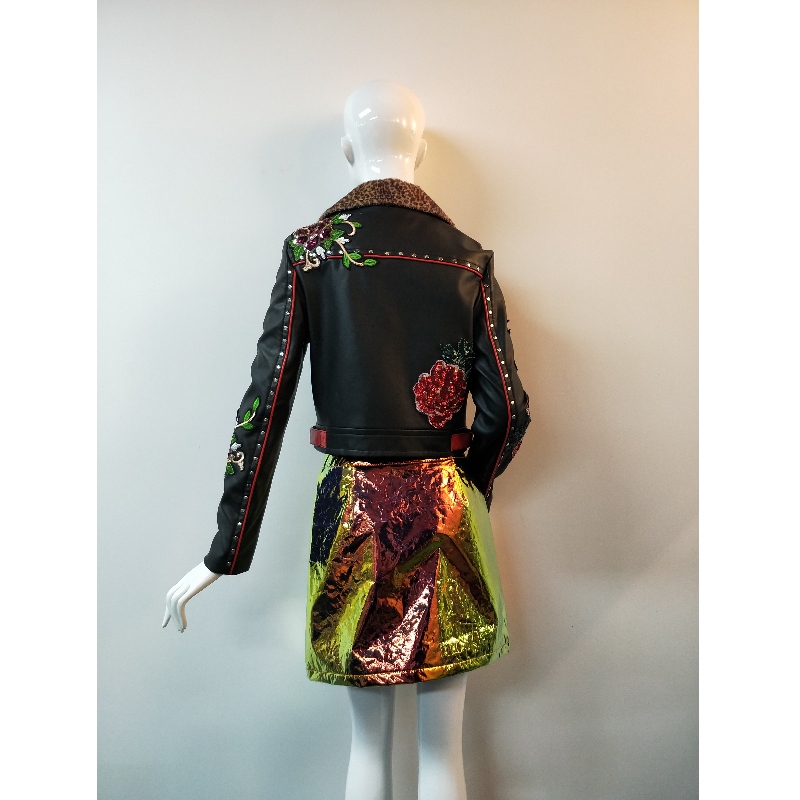 BRODERIE PU VESTE RLWPJ0008N