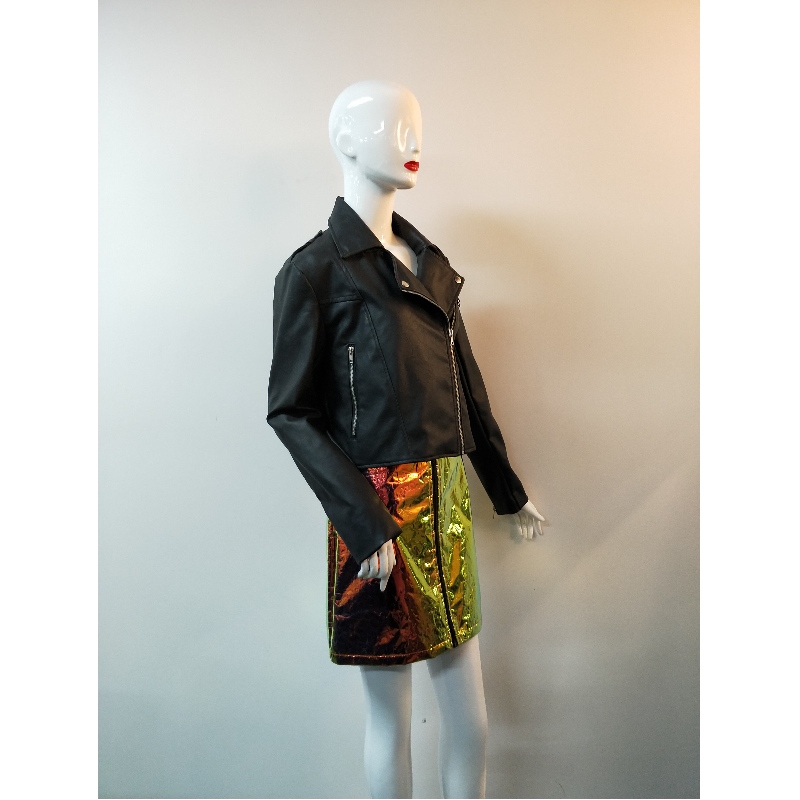 VESTE BIKER PU NOIR RLWPJ0010N