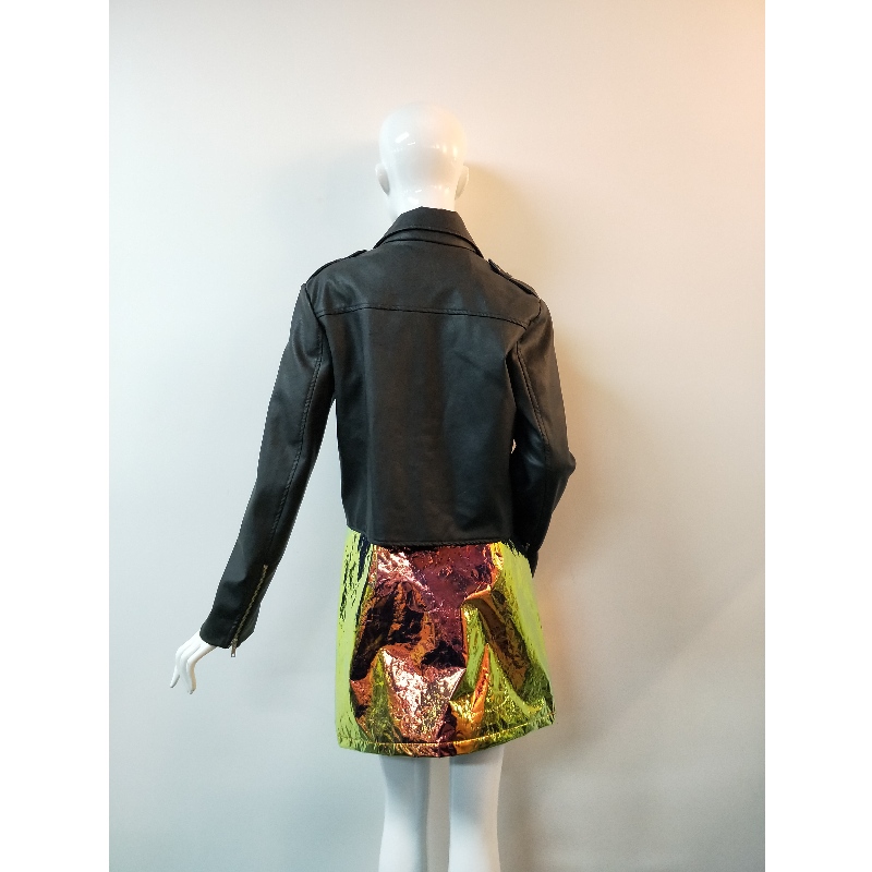 VESTE BIKER PU NOIR RLWPJ0010N