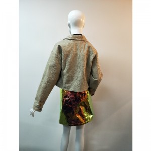 KHAKI COURT PU VESTE RLWPJ0028N