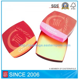 Boîte de chocolat rigide de luxe avec insert en carton