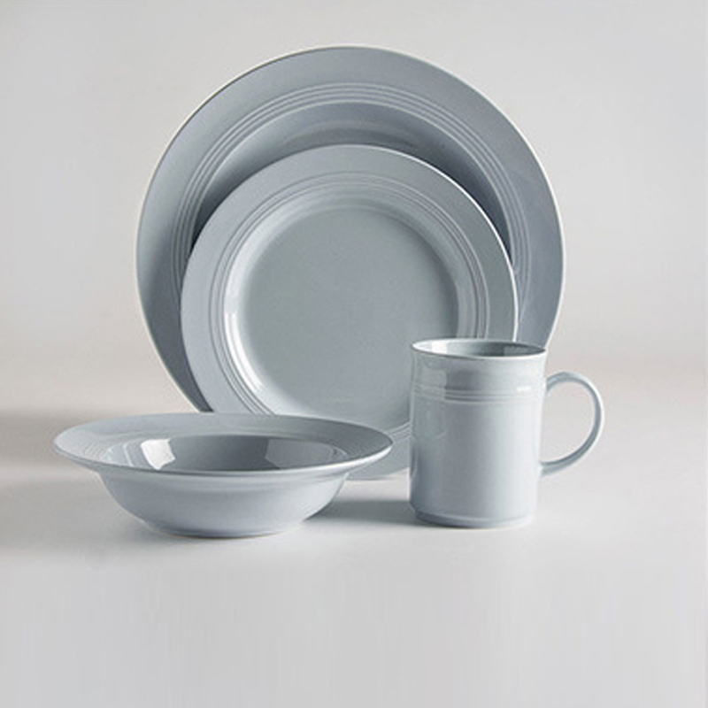 chine fournisseur tous les types hôtel restaurant en céramique dîner service vaisselle blanc conception céramique porcelaine dîner ensemble