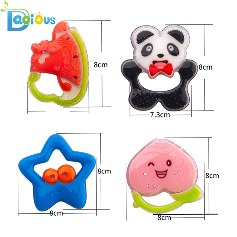 Jouets de dentition de bébé Jouets de dentition souples en silicone approuvés par la FDA pour les bébés