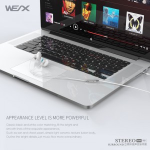 Wex 305 Traditional Earphones, Wired Earphones, Wired Headphones, Ear - buds