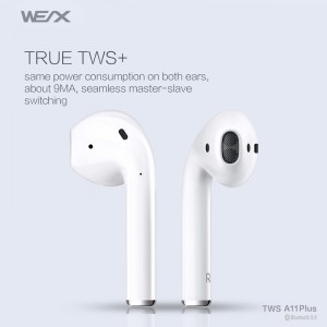 Wex - A11 plus, Bluetooth 5.0, TWS (Real Wireless Stereo)