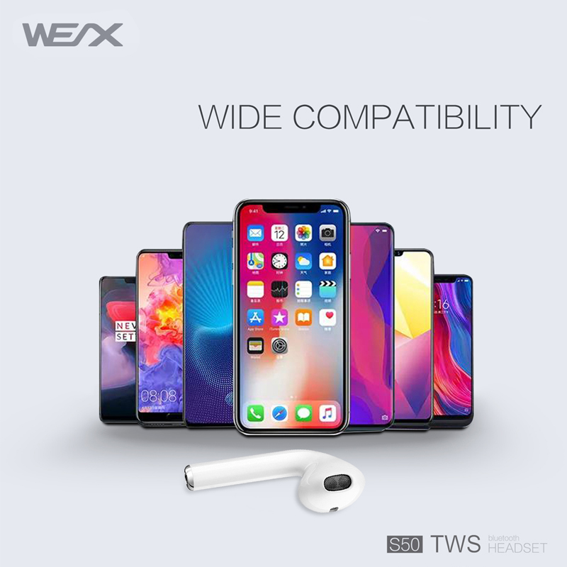 Wex s50, Real Wireless Stereo, Bluetooth 5.0