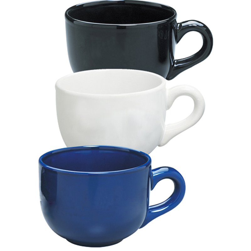 restaurant céramique nouvel os chine blanche unie carré / tasse de café de luxe en porcelaine fine