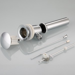 Égouttoir de vidage chromé pour bac avec tirette