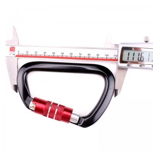 Crochet extérieur escalade camping serrure principale mousqueton multi-fonction écrou mousqueton extérieur attrape-chute rapide chute équipement verrouillage de sécurité sondage trou d-type serrure de fil serrure principale aviatio...