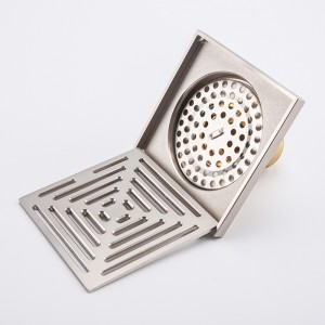 Capuchon d'évacuation de la douche caché