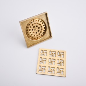 Installation d'un siphon de sol en métal