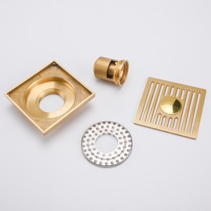 Drain de plancher de douche à fermeture automatique cachée