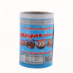 Film d'emballage en plastique laminé résistant à l'humidité de biscuits de cachetage thermique en plastique de catégorie comestible sur le rouleau