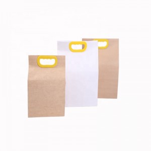 Prix ​​de gros personnalisé logo impression durable résistant à l'humidité taille 2.5kg 5kg papier d'emballage de riz kraft