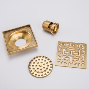 Plaque de recouvrement pour siphon de sol anti-odeurs facile à installer