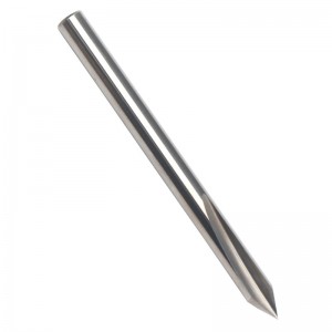 Embout de gravure de métal EnPoint, carbure à pointe dure, forme de cône, embout de gravure CNC avec 2 dents 1/8 \