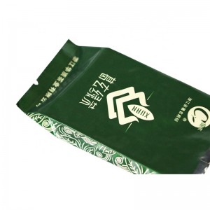 Sac de papier d'aluminium de gousset de côté comprimé pour l'emballage de stockage de thé