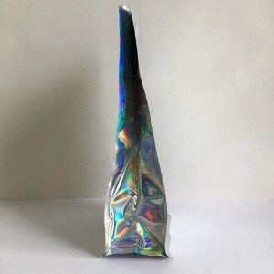 La coutume imprimée par fond plat de film laser de logo d'OEM tiennent le sac