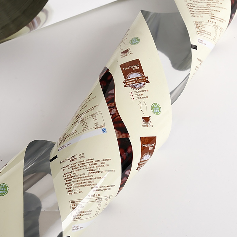 Film d'emballage de café en aluminium avec impression personnalisée