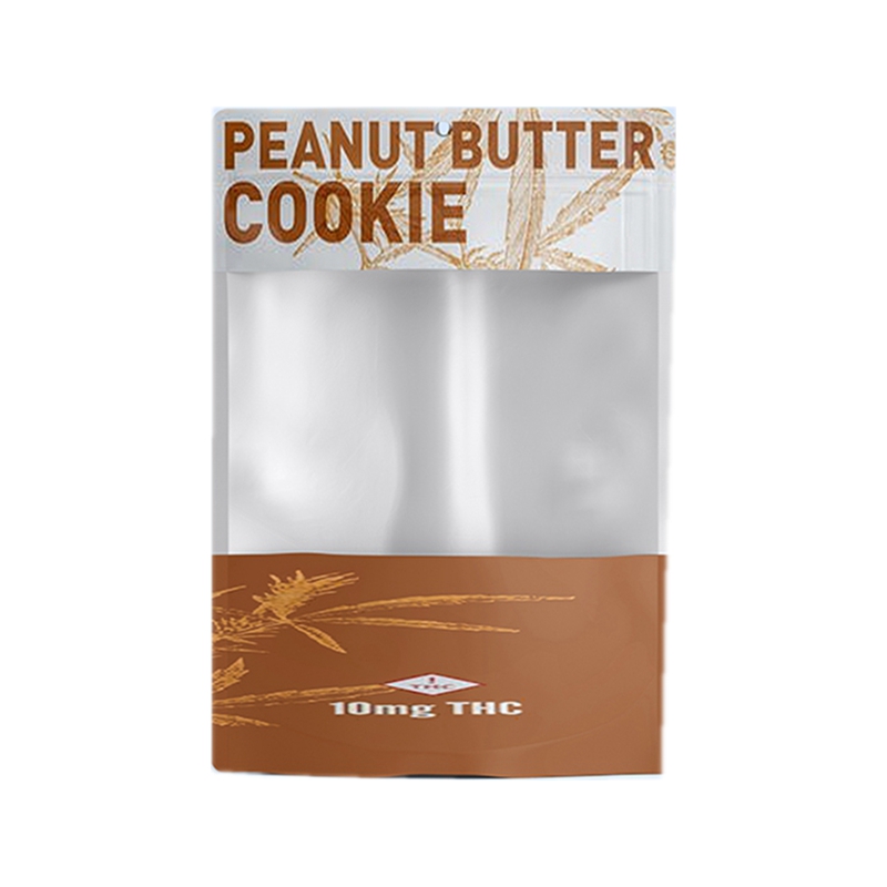 Tenez la poche adaptée aux besoins du client pour des sacs d'emballage de qualité alimentaire de biscuits avec le dessus de fermeture éclair de fenêtre claire