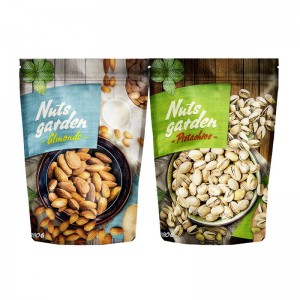 La poche avec le papier d'emballage de tirette tiennent le sac zip-lock de Doypack d'emballage alimentaire personnalisé imprimé