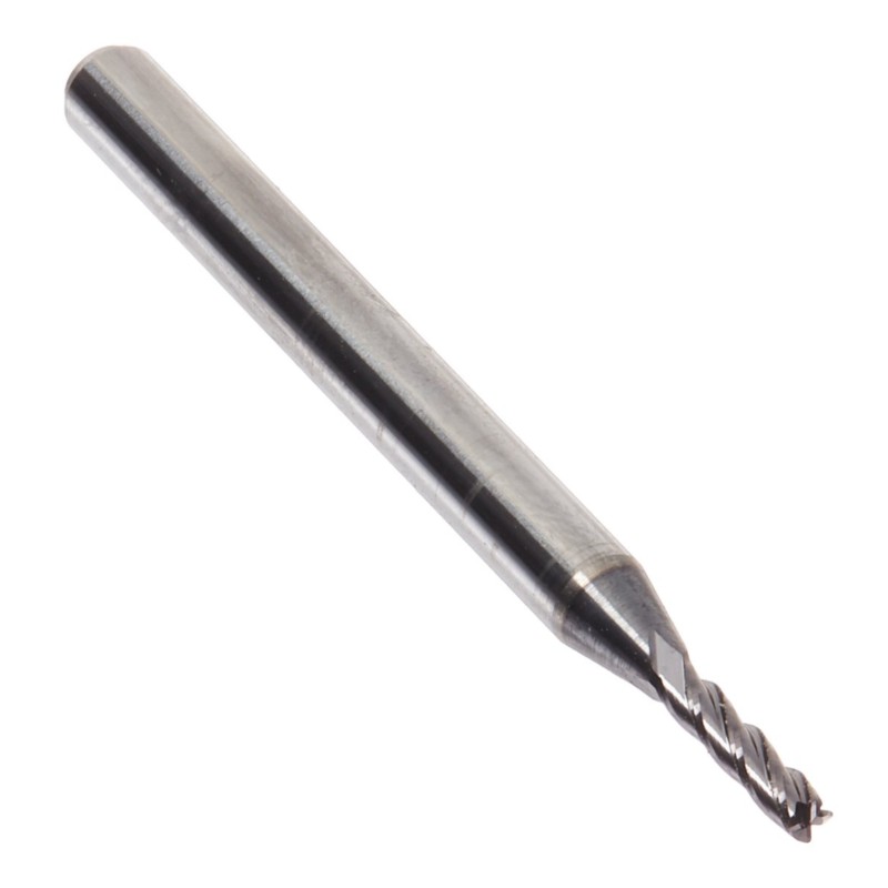 Fraise en bout en carbure monobloc, revêtue d'AlTiN, 4 dents, diamètre de 1/16 