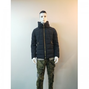 NAVY VESTE PUFFER À COL SUPÉRIEUR RLMPC0003