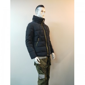 NAVY VESTE PUFFER À COL SUPÉRIEUR RLMPC0003