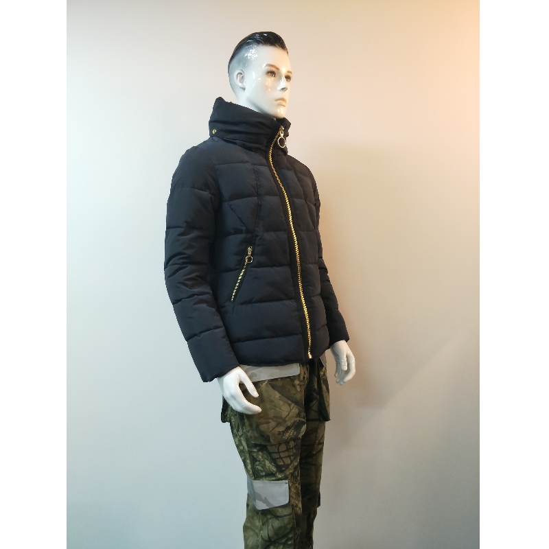 NAVY VESTE PUFFER À COL SUPÉRIEUR RLMPC0003