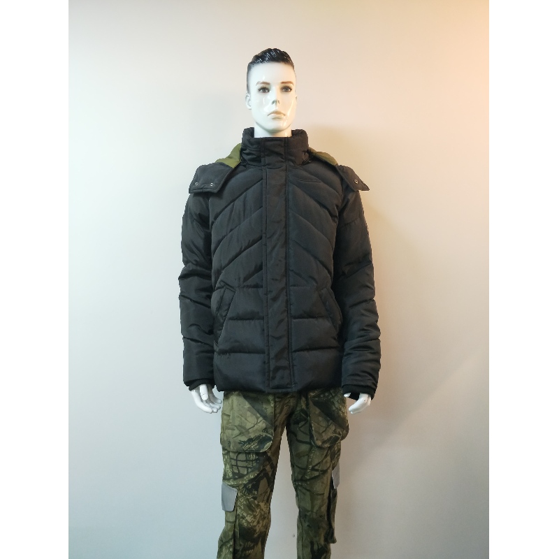 BLACK PUFFER JACKET RLMPC0004