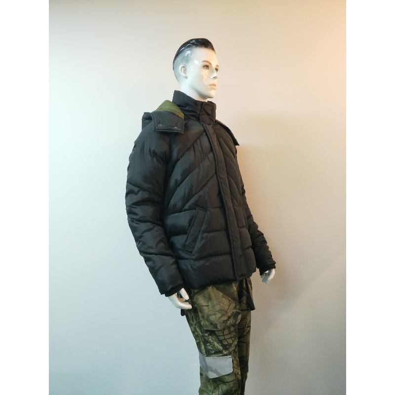 BLACK PUFFER JACKET RLMPC0004