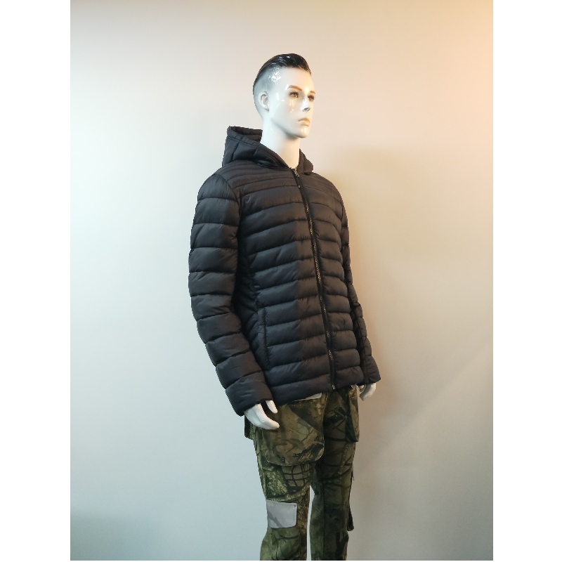 VESTE PUFFER À CAPUCHE MARINE RLMPC0010