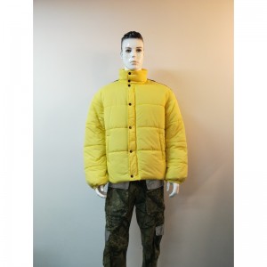VESTE PUFFER À CAPUCHE JAUNE RLMPC0011