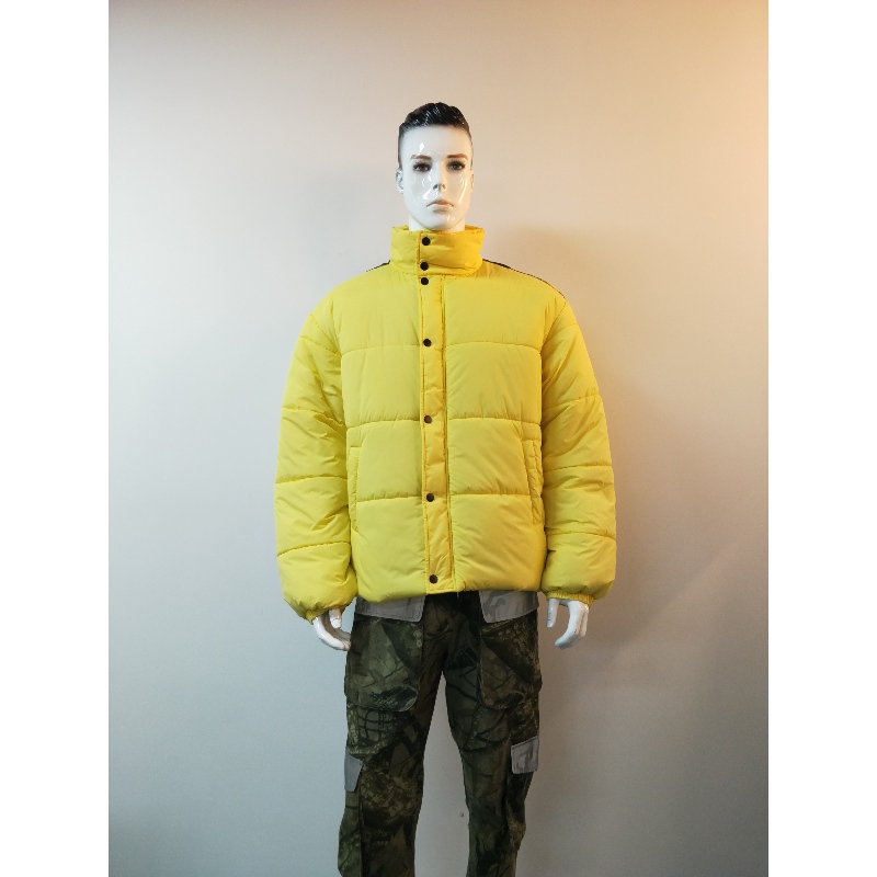 VESTE PUFFER À CAPUCHE JAUNE RLMPC0011