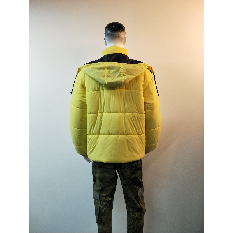 VESTE PUFFER À CAPUCHE JAUNE RLMPC0011