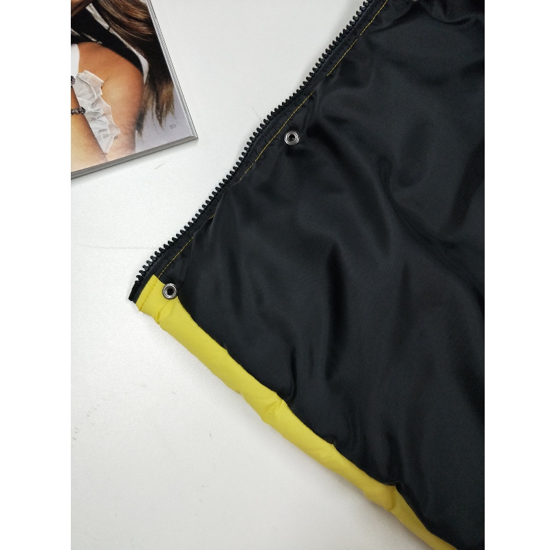 VESTE PUFFER À CAPUCHE JAUNE RLMPC0011