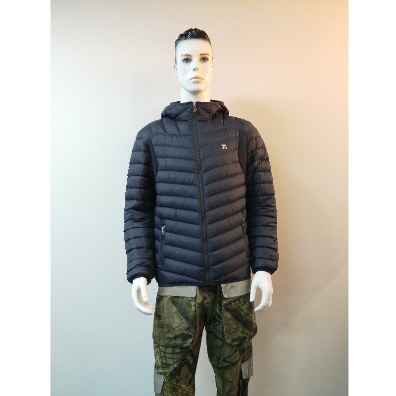 VESTE PUFFER À CAPUCHE MARINE RLMPC0013