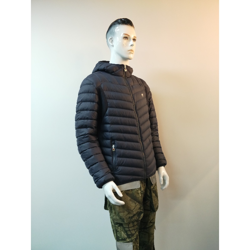 VESTE PUFFER À CAPUCHE MARINE RLMPC0013