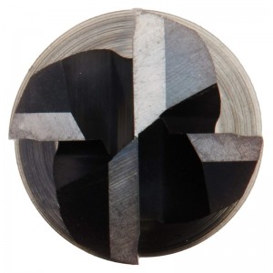 Fraise en bout en carbure monobloc, revêtue d'AlTiN, 4 dents, diamètre de 1/4 \