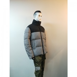 VESTE PUFFER HOMME CONTRASTE BLANC ET NOIR RLMPC0021N