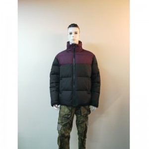 VESTE PUFFER HOMME CONTRASTE POURPRE ET NOIR RLMPC0023N