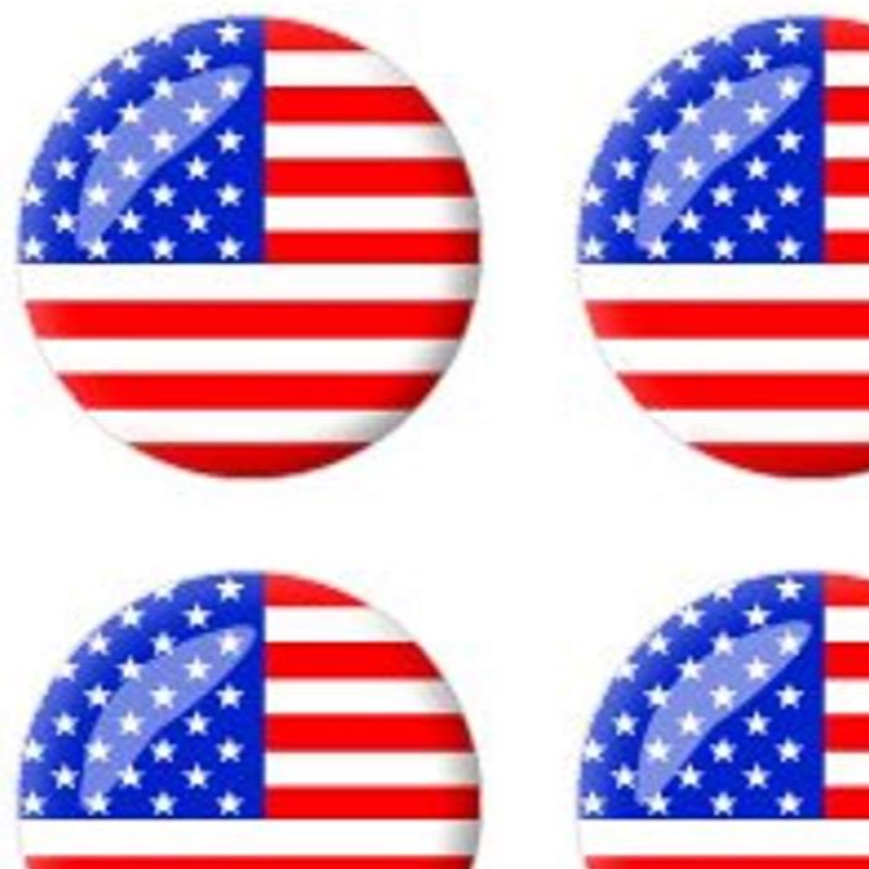drapeau américain en forme de dôme, emblème
