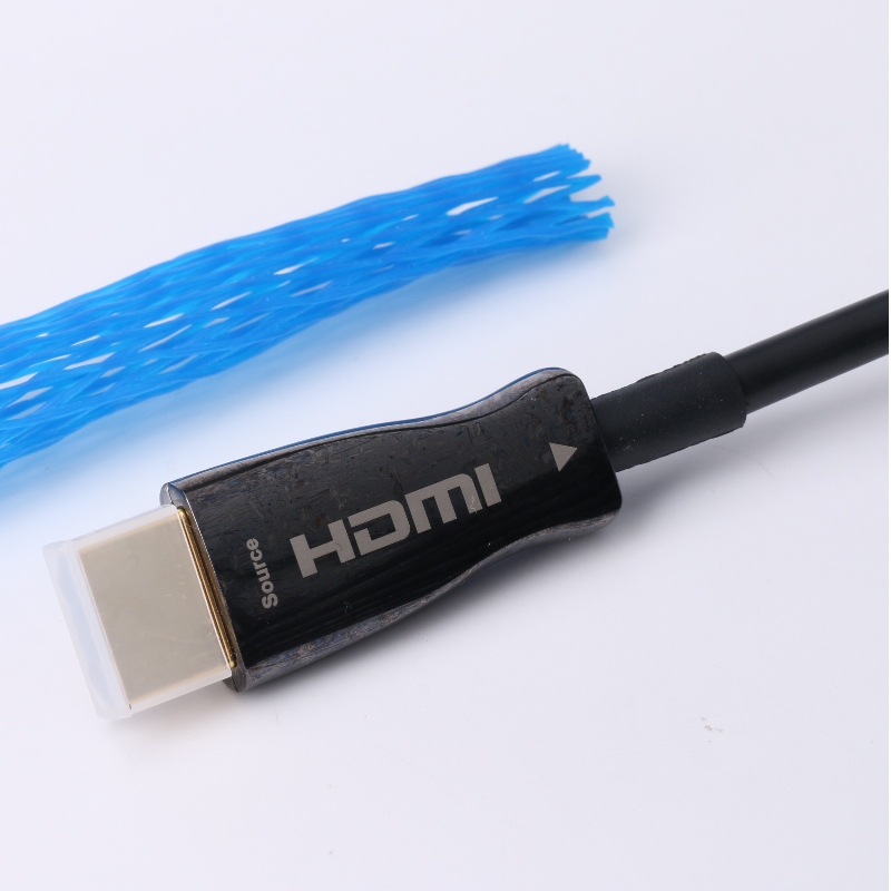 Fonction ARC CABLE HDMI à fibres optiques (transmission par fibres optiques), hybride optoélectronique; Coquille en métal, 4K